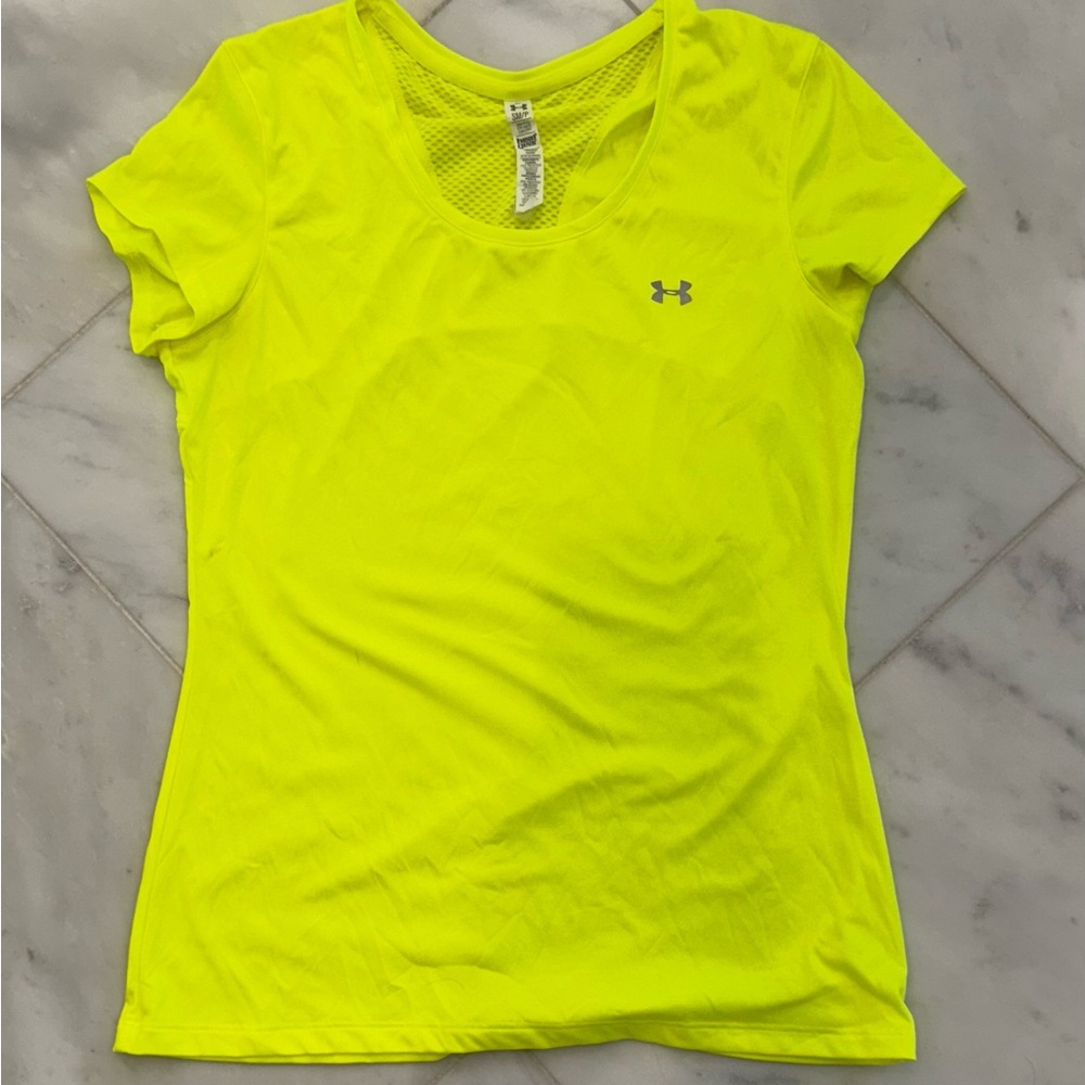 Under Armour Women's Bright Yellow Short Sleeve Tee